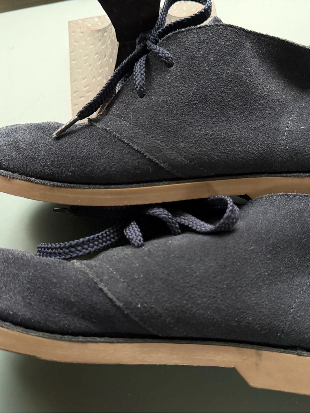 J. Crew Kids Navy Suede Desert Chukka Boots w/ Flexible Crepe Sole school work